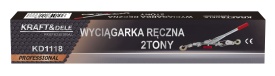 Troliu manual cu cablu 2T KraftDele KD1118, cu mecanism cu clichet, pentru tractare, tensionare și deplasarea sarcinilor grele - Img 11