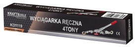 Troliu manual cu cablu 4T KraftDele KD1119, mecanism cu clichet, pentru tractare, tensionare și deplasarea sarcinilor grele - Img 10