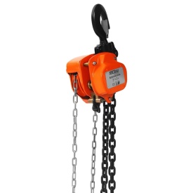 Troliu manual cu lanț KraftDele KD3501, capacitate 3T, înălțime de ridicare 3 m, pentru ridicare și coborâre sarcini grele - Img 5