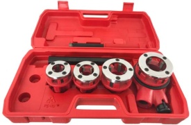 Trusă manuală de filetat țevi 1/2–1 1/4 inch, 4 piese, cu clichet și capete interschimbabile, MaxRom V07512 - Img 10