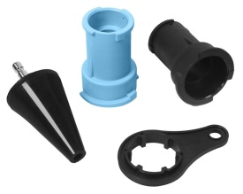 Trusă profesională pentru testarea etanșeității sistemului de răcire KraftDele KD12501 – 28 piese, Manometru 0-2.5 bar, Adaptor universal, Set complet - Img 8