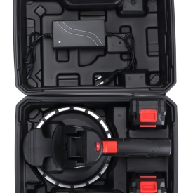 Ventuză vibratoare pentru montaj plăci ceramice 21V 2Ah KraftDele KD10458, cu acumulator și reglaj al vibrației - Img 12