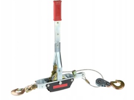 ⚙️ Troliu manual 4 tone cu cablu – winch profesional cu două trepte de viteză, 2,5 m – model XM80741