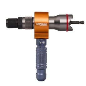 Adaptor nituitor 3 în 1 pentru bormașină/șurubelniță KraftDele KD5470, pentru nituri și piulițe nituibile, cu set capete - Img 11