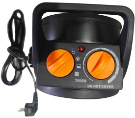 Aerotermă electrică KraftDele KD11727, 2500 W, 230 V, cu termostat și ventilator, pentru încălzire rapidă în garaj, atelier sau depozit - Img 8