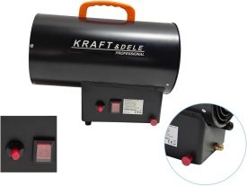 Aerotermă pe gaz LPG 20 kW KraftDele KD11703 pentru încălzire rapidă în atelier, depozit și șantier - Img 11