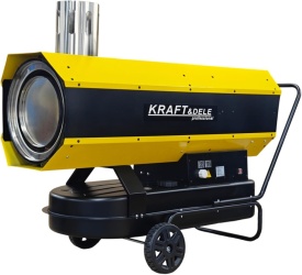 Aerotermă pe motorină KraftDele 65 kW cu termostat digital și evacuare fum, model KD11717 - Img 7