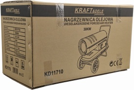 Aerotermă pe motorină KraftDele KD11710, 30 kW, cu termostat digital și afișaj LCD pentru încălzirea spațiilor mari - Img 9
