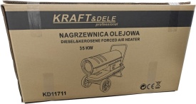 Aerotermă pe motorină KraftDele KD11711, 35 kW, cu termostat și afișaj digital, pentru încălzirea spațiilor mari - Img 9