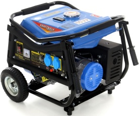 Agregat de curent monofazat KraftDele KD142, 3000 W, 230 V și 12 V, motor 4 timpi, cu roți transport - Img 2