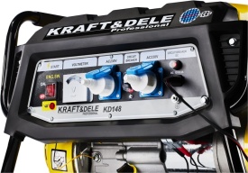 Agregat de curent pe benzină KraftDele KD148, 3500W, 230V/12V, generator monofazat pentru alimentare de rezervă - Img 7