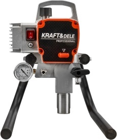 Agregat de vopsire hidrodinamic KraftDele KD5796, 1500W, debit 2,5 l/min, cu accesorii pentru pereți, tavane și fațade - Img 5