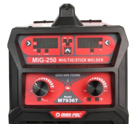Aparat de sudură invertor MIG/MAG, MMA și TIG Lift Mar-Pol M79367, 230 V, până la 250 A, cu accesorii incluse - Img 2