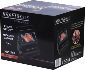 Aragaz și încălzitor turistic pe gaz 2 în 1 KraftDele KD11743, aprindere piezo, 1,8 kW, compact pentru camping și deplasări - Img 11