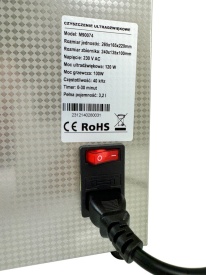Baie cu ultrasunete Mar-Pol 3,2L pentru curățare precisă a pieselor, sculelor și componentelor greu accesibile - Img 9