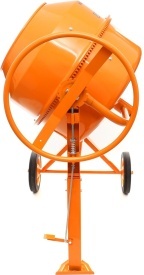 Betonieră electrică KraftDele KD493, 230 L, 1350 W, 230V, cu roți de transport și cuvă din oțel pentru beton, mortar și tencuieli - Img 5