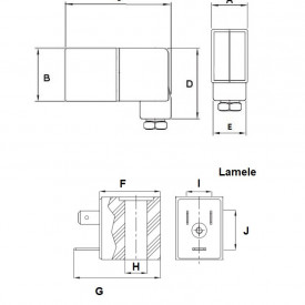 Bobina pentru electrovalva DC24V 3W 19.2-26.3V 50/60Hz IP65 100%ED CH146 - Img 2