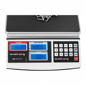 Cantar de numarare - 30 kg / 1 g - 3 LCD SBS-ZW-3001H 10030069 Steinberg - Img 2