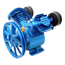 Cap compresor de aer 2 pistoane in V 400l/min 2.2-3kW 10 bari + teava de racord – Kraft&Dele