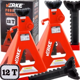 Capre auto atelier 12T set 2 bucăți MaxRom, suporți de susținere cu înălțime reglabilă 495-770 mm - Img 11