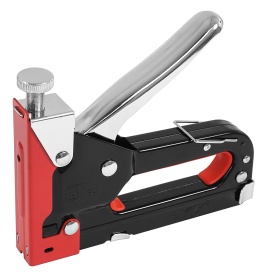 Capsator manual pentru tapițerie VERKE, corp metalic, 4-14 mm, reglaj forță, compatibil capse U/C/T, cu valiză - Img 5