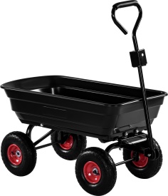 Cărucior de grădină și transport KraftDele KD3127, 75 L, sarcină maximă 300 kg, cu funcție de basculare - Img 6