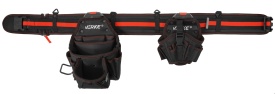 Centură portscule profesională MaxRom cu 2 buzunare glisante, suport ciocan și prindere ergonomică, model V33030 - Img 2