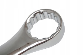 Cheie combinată fixă-inelară 46 mm din oțel crom-vanadiu, finisaj polisat, pentru service auto și vulcanizare, MaxRom - Img 4