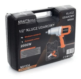 Cheie de impact electrică KraftDele KD1534, 2000W, 800 Nm, pătrat 1/2 inch, cu 4 tubulare și valiză - Img 10