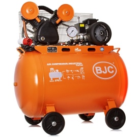 Compresor aer 270L 4kW BJC B88033 – debit 600 l/min, 8 bar, compresor profesional trifazic cu transmisie pe curea - Img 2