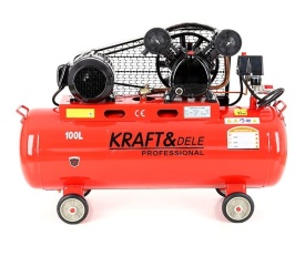 Compresor de aer cu ulei KraftDele KD404, 100L, 400V, motor cu 2 pistoane, pentru atelier și aplicații pneumatice - Img 2