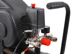 Compresor de aer cu ulei VERKE 24L, 2 CP, 130 l/min, 8 bar, rezervor 24 litri pentru atelier și scule pneumatice - Img 9
