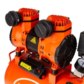 Compresor de aer fără ulei Mar-Pol JN1500A, 24L, 1500W, 220 l/min, 8 bar, motor inductiv, pompă dublu cilindru - Img 2