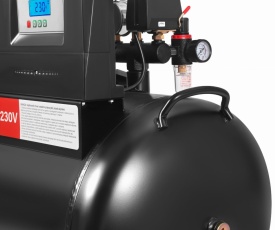Compresor Fără Ulei 200L 3x2200W 750L/min – Industrial cu Separator & Manometru cu Glicerină | KraftDele KD4084 - Img 10