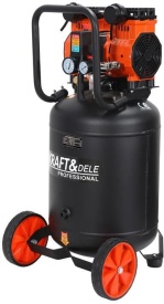 Compresor Fără Ulei 50L 2000W 2 Pistoane – Silențios 75dB pentru Atelier & Uz Profesional | KraftDele KD1388