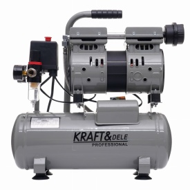 Compresor fără ulei KraftDele KD1384, rezervor 9L, 550W, 8 bar, 155 l/min, portabil pentru garaj, atelier și uz casnic - Img 3