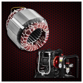 Compresor fără ulei KraftDele KD1385, 24L, 8 bar, 1390W, portabil pentru atelier, garaj și lucrări de întreținere - Img 3