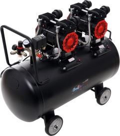 Compresor fără ulei KraftDele KD1387, 100L, 2 x 1500W, 8 bar, debit 290 L/min, pentru atelier, service și garaj - Img 11