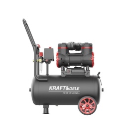 Compresor fără ulei KraftDele KD1390, 24L, 1300W, 8 bar, compresor aer portabil pentru garaj, atelier și lucrări tehnice - Img 5