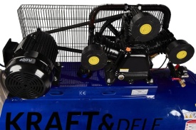 Compresor Industrial 500L 3 Pistoane 400V 14.6HP – Putere Profesională pentru Utilizare Continuă | KraftDele KD4062 - Img 3