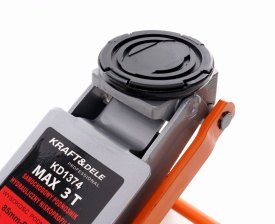 Cric auto hidraulic tip crocodil low profile 3T KraftDele KD1374, ridicare 85-505 mm, cu roți pentru manevrare ușoară - Img 7