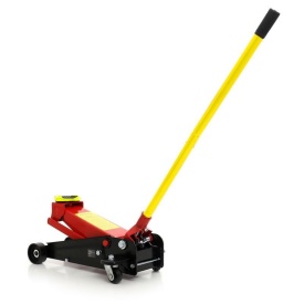 Cric hidraulic auto low profile 4T KraftDele KD355, ridicare 135-495 mm, cu roți și mâner din 2 piese - Img 5