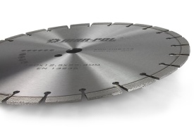 Disc diamantat Mar-Pol M08775 pentru beton proaspăt și asfalt, 350 x 12,5 x 25,4 mm, segment 4 mm - Img 5