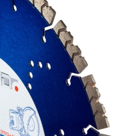 Disc diamantat Mar-Pol RAPID 350 mm, alezaj 25,4/20 mm, segment 15 mm, pentru beton, cărămidă și materiale de construcții - Img 2