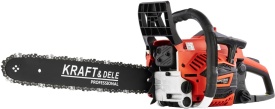 Drujbă pe benzină KraftDele KD5014, 4,3 CP, lamă 40 cm, Easy Start, pentru tăiere lemn și lucrări în gospodărie