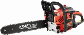 Drujbă pe benzină KraftDele KD5014, 4,3 CP, lamă 40 cm, Easy Start, pentru tăiere lemn și lucrări în gospodărie - Img 3