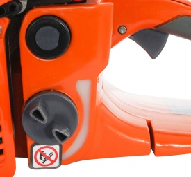 Drujbă pe benzină MaxRom CS65-T 4,35 CP, 65 cm³, lamă de tăiere 38 cm, cu lanț, pentru lemn de foc și lucrări gospodărești - Img 7