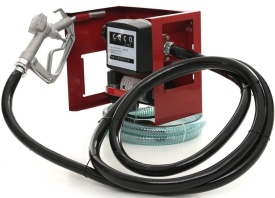 Dystrybutor combustibil KraftDele KD1164 375W 230V, pompă transfer motorină și petrol lampant 40 L/min cu contor - Img 2