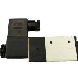 Electrovalva pneumatica 3 cai (o intrare si 2 iesiri) pentru control aer/lichide filet 1/4" NC (Normal-Inchis) 220V 3V210-08 CH147 - Img 5