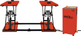 Elevator auto foarfecă 3.5T KraftDele KD5821 – 400V, 1200 mm, lift auto profesional